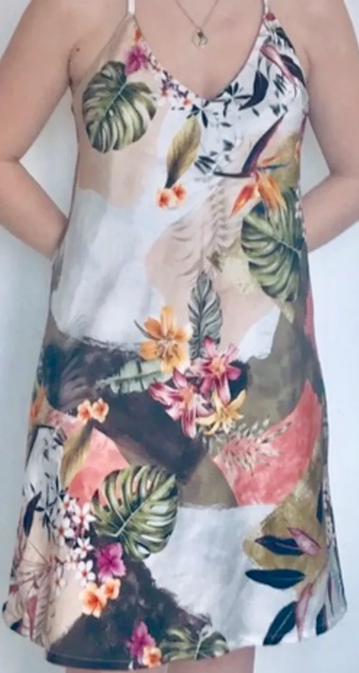 #Robe été couleurs fraîches, taille M#