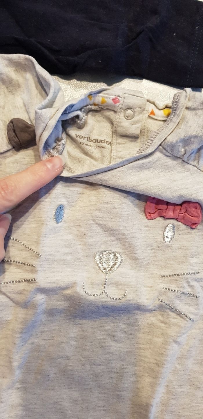 Lot tee-shirts manches longue courte 12 mois - photo numéro 4