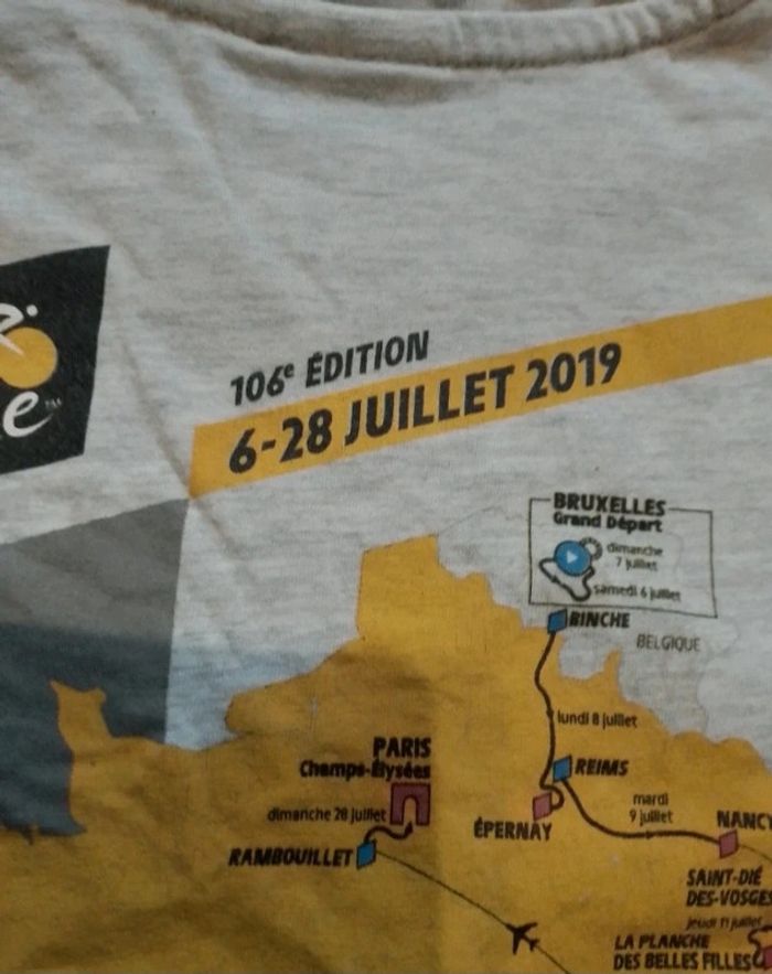 T-shirt gris Le Tour de France 2019 - photo numéro 4