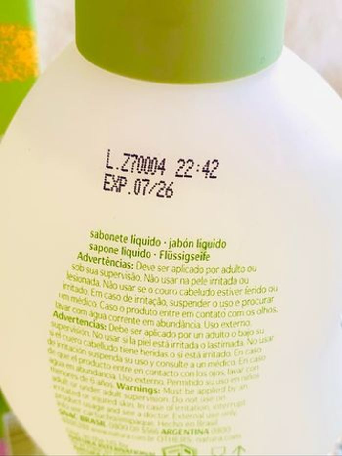 Savon liquide, gel pour bébé Natura Mamãe e Bebê - photo numéro 3