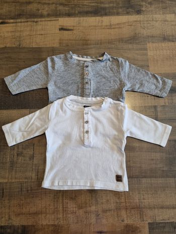 T-shirts manches longues 1 mois