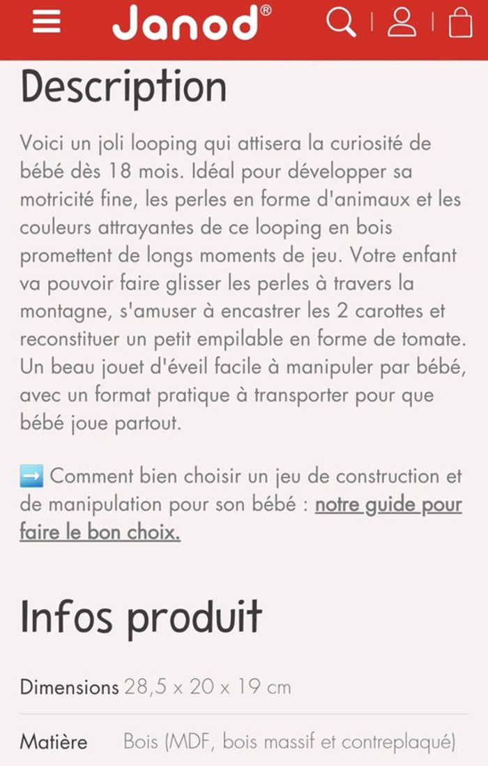 Boulier, labyrinthe à perles Janod - photo numéro 2