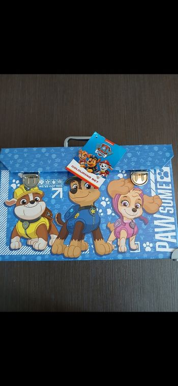 Grande mallette coloriage pat patrouille neuf