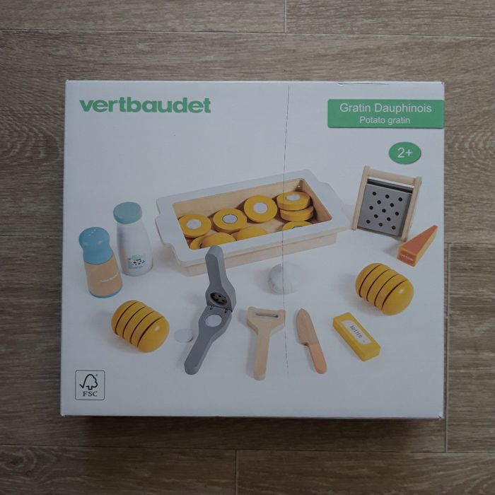 Jouet en bois Gratin Dauphinois Vertbaudet NEUF