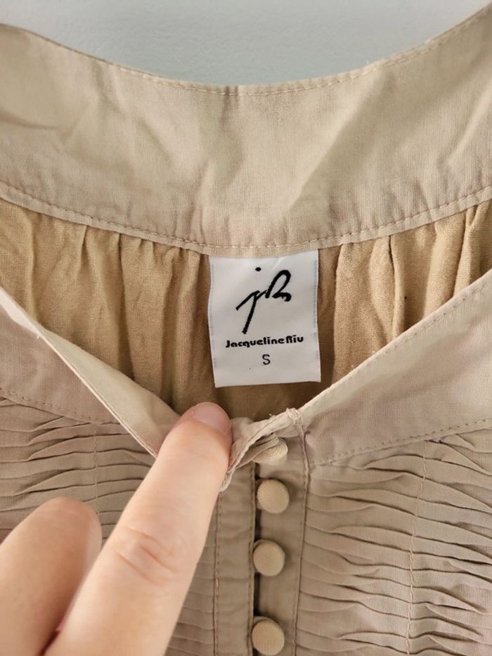 Jacqueline riu débardeur tunique crème beige S 36 - photo numéro 2