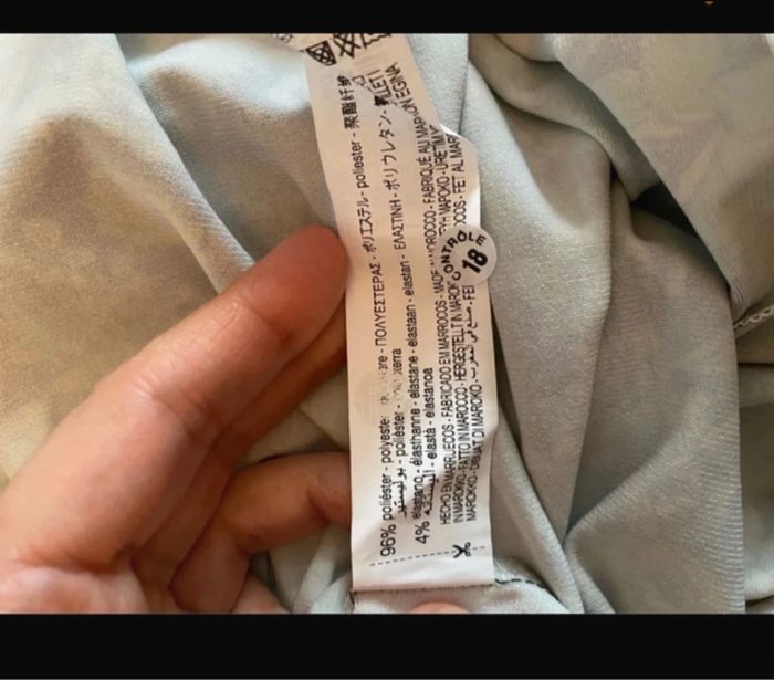 ZARA Robe Imprimé Géométrique Vert neuf avec étiquette taille M neuf avec étiquette - photo numéro 5