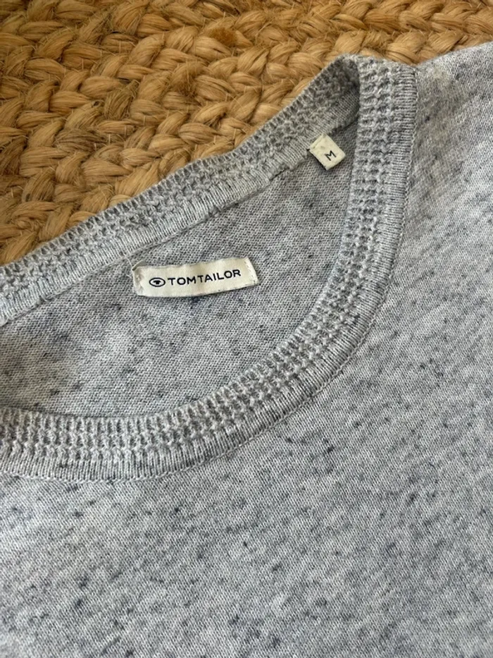 Pull fin gris clair taille M - photo numéro 2