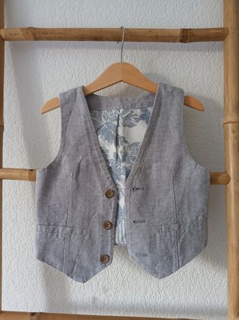 Gilet sans manches coloris gris chiné 6 ans