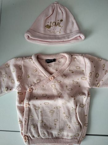 Ensemble gilet + bonnet Kiabi T.0 M