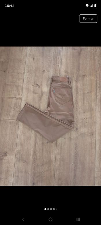 Jean Levi's 724 High Rise Straight Crop – Marron camel – Taille W27(36/38) excellent état