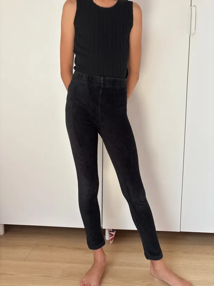 Legging velours noir
