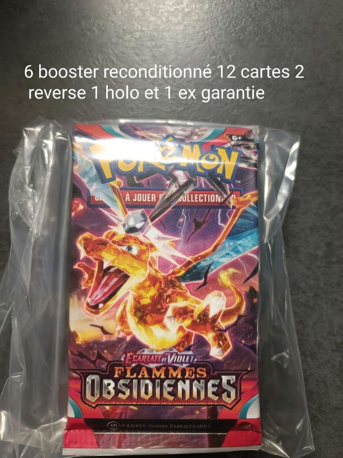 Lot de 6 booster reconditionné flamme obsidienne