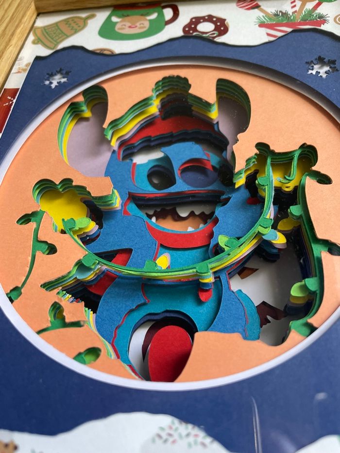 Cadre 3D Stitch Noël - photo numéro 3