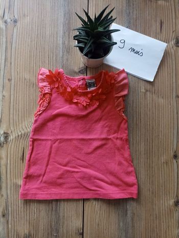T-shirt manches courtes fille 9 mois