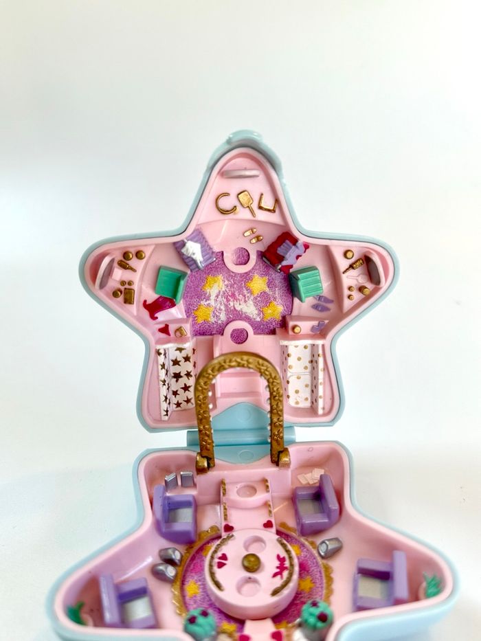 Polly pocket fashion fun 1992 compact étoile bleu - photo numéro 5