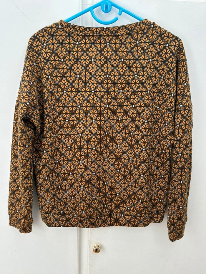 Très beau sweat pull bonobo moutarde femme taille s - photo numéro 4