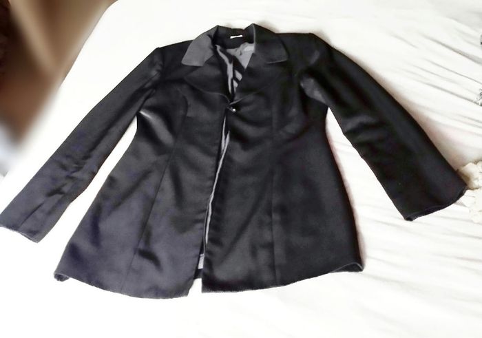 Veste blazer noire cintrée, taille 42 - photo numéro 5