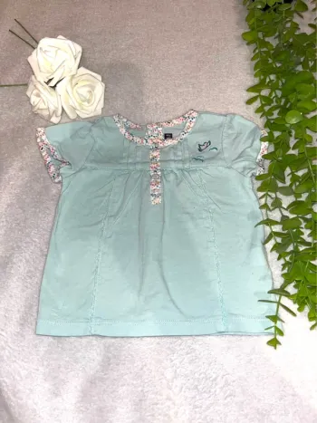 Très beau tee shirt à courte manche bébé fille
