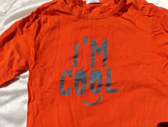 T-shirt manches longues orange 2 ans Kiabi - photo numéro 4