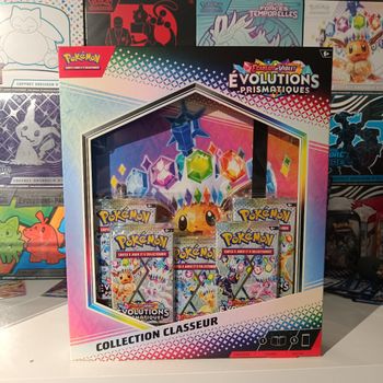 Coffret collection classeur pokémon ev8.5 évolutions prismatiques neuf scellé.