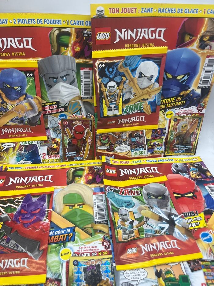 Lot de 6 livres D’activités Magazines Lego Ninjago Avec leurs figurines Neuf - photo numéro 3