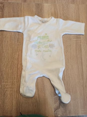 Grenouillère 1 mois