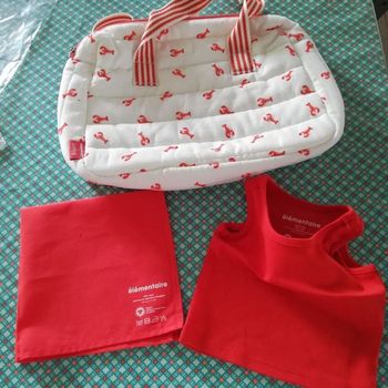 Sac à langer + foulard + débardeur élémentaire