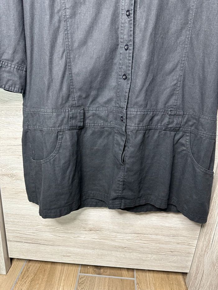 Chemise saharienne en lin - Taille 46 - photo numéro 2