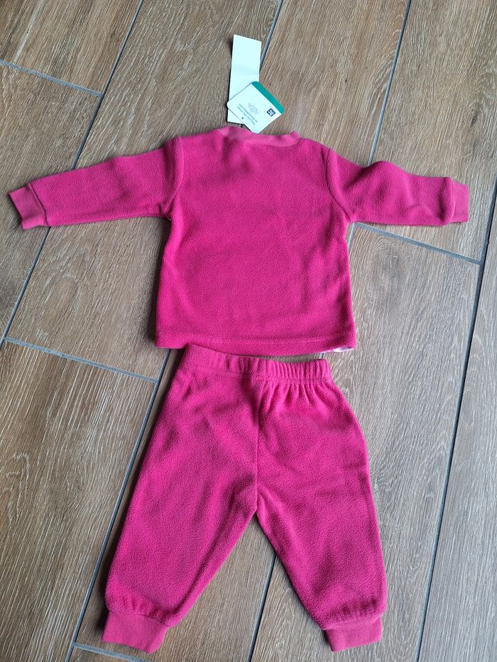 Ensemble/pyjamas rose Minnie polaire 6 mois (67cm) Disney baby - photo numéro 7