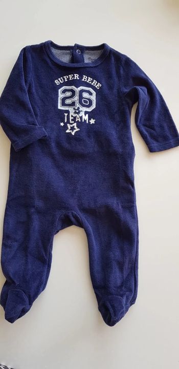 Pyjama velours Bébérêve 6 mois