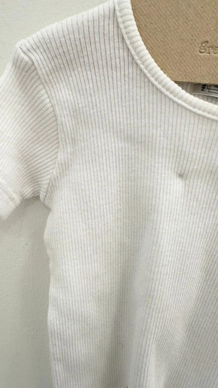 T-shirt blanc a rayures - photo numéro 6