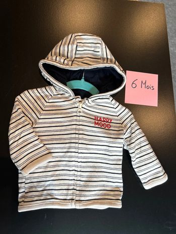 Gilet zipper à capuche