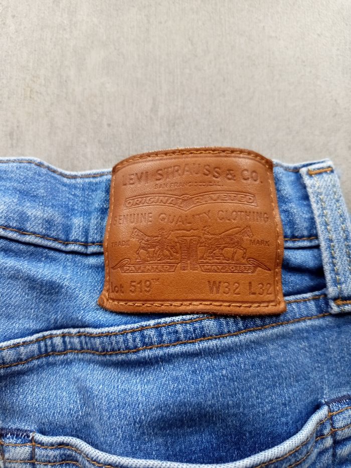 Pantalon jeans bleu Levi's 519 32 X 32 / 42 XL - photo numéro 6