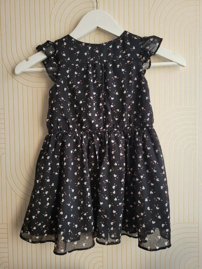 Robe noire motifs cœurs - 98cm - photo numéro 4