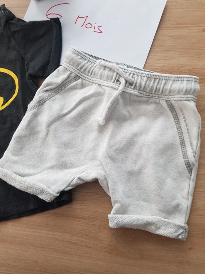 Lot t-shirt + short bébé garçon - photo numéro 2