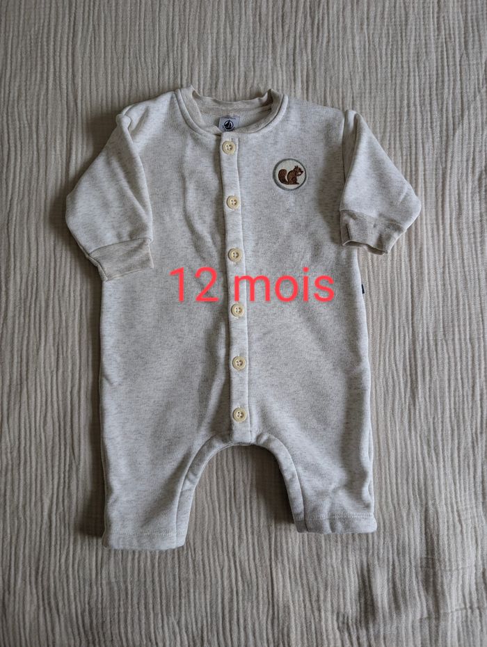 Combinaison en molleton bébé 12 mois - photo numéro 2