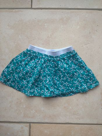 Jupe Fille 12 mois Fleurs Tao 100% coton