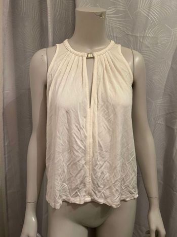 Débardeur blanc crème H&M S 36