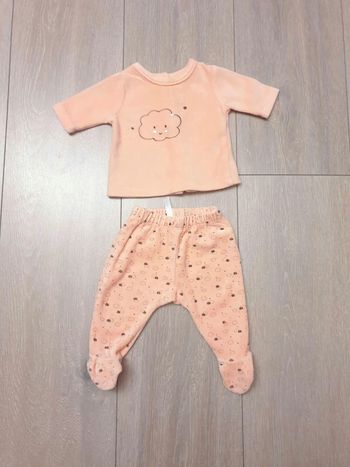 Pyjama 2 pièces. Fille naissance.  Marque Tex