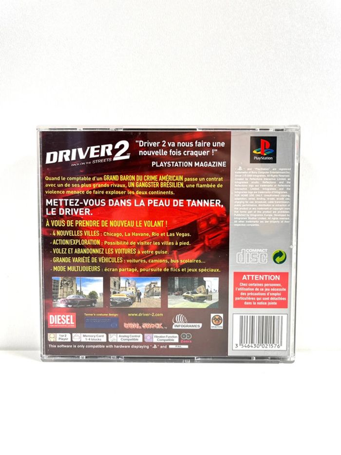 🇫🇷 Jeu PS1 : Driver 2 Complet PAL - FR - photo numéro 2