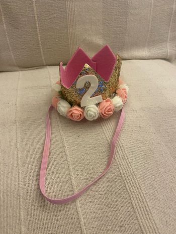 Chapeau anniversaire fille 2 ans