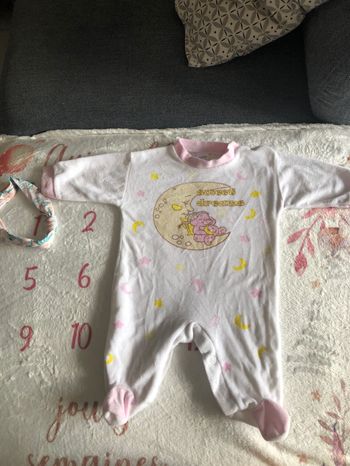 Pyjama velours 1 mois