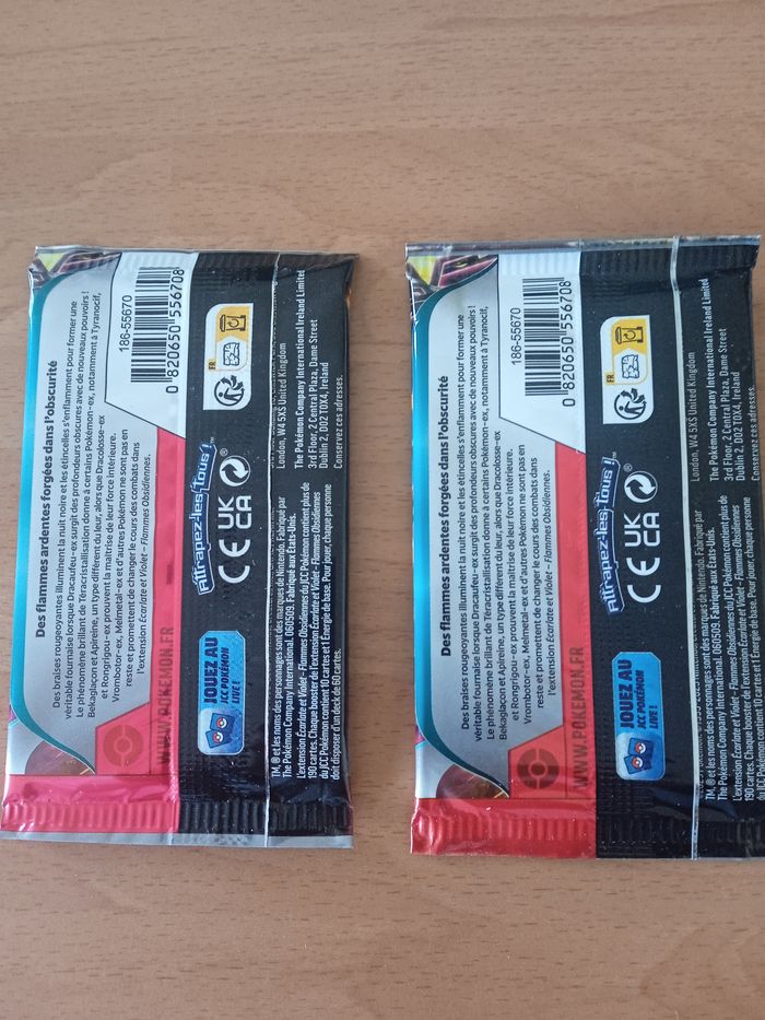 Lot de 2 Boosters neufs EV03 Flammes Obsidiennes - photo numéro 2