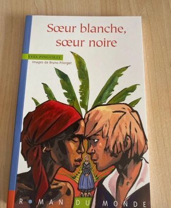 Livre sœur blanche, sœur noire, roman du monde neuf