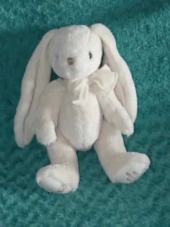 Doudou grand lapin blanc cassé Bukowski meilleur ami 🐰parfait état