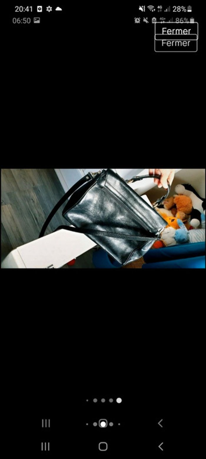 Magnifique sac en cuir vintage - photo numéro 4