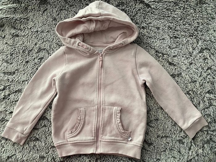 Veste à capuche rose pâle Primark- 4/5 ans