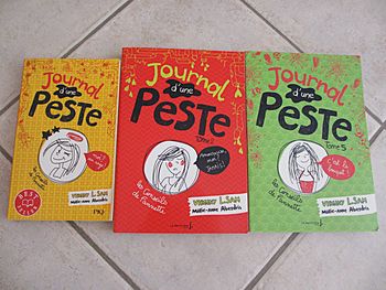 Lot de 3 livres enfant Journal d’une Peste – Tomes 1, 2 et 5