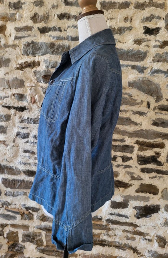 Veste en jean légère bleue Yugane Taille 40 42 - photo numéro 7