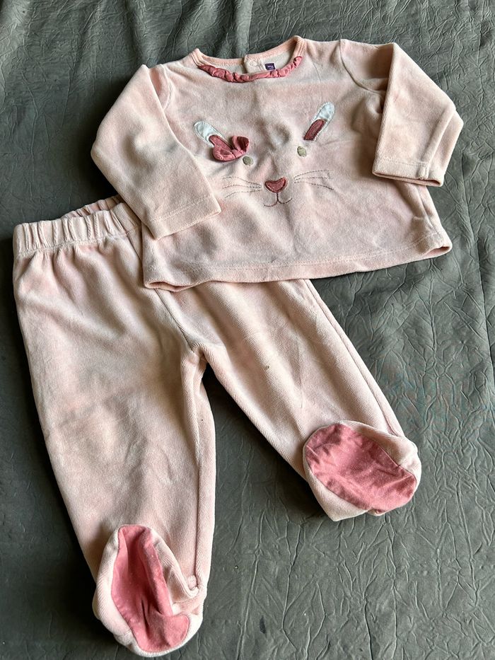 Lot 2 pyjamas bébé fille 9 mois - photo numéro 5